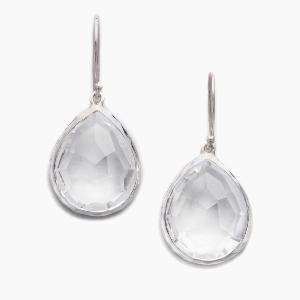 Ippolita Silver and Quartz Teardrop Earrings- Small